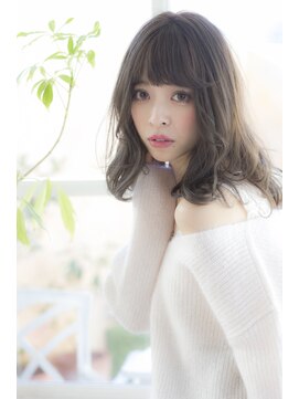 ミエルヘアーエスト 新宿店(mielhair est) 外国人風ゆるふわミディ