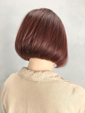 ケシキ大名(keshiki) ケアブリーチベリーピンク×丸みボブ/keshiki大名ISSEI