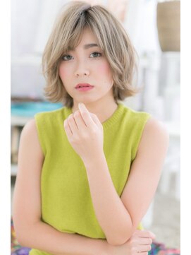 ミック 日暮里店(miq) ラフ&セクシー★外ハネカール無造作ミニウルフa1