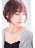 手櫛で決まる/丸みボブ/30代/40代/50代 ららぽーと福岡