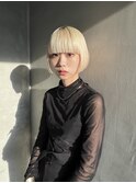 ブロンド　ボブ