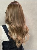 透明感ロング#ハニーベージュ#透明感