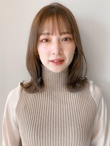 リヤン 表参道(lyann)&nbsp;くびれヘア レイヤーカット アプリコットオレンジ ハイライト ☆