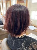 白髪ぼかし/くびれボブ