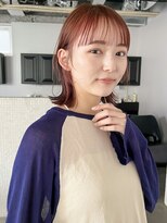 ディッセンバー 渋谷(December)&nbsp;オレンジブラウン/ボブ/ワイドバング