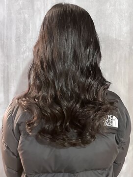 チョビー(Chobii) デジタルパーマグレーベージュレイヤーロング黒髪カタログy5