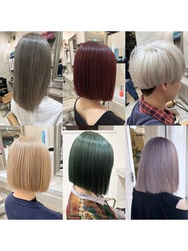 シェイプスヘアデザイン 自治医大店(Shape's hair design) 自治医大ブリーチハイトーンダブルカラーハイライト白髪ぼかし