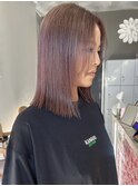 レッドブラウン×ダブルカラー×切りっぱなし【四日市】