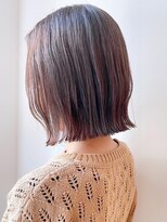 セイドット リー(Say. Ree)&nbsp;Say.切りっぱなしボブカーキベージュ学割U24表参道前髪青山原宿