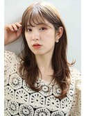 ☆マロンブラウン☆小顔前髪レイヤーカットふんわりカール