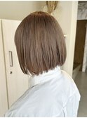 タッセルボブ×ミルクティーグレージュ