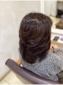 【５０代・６０代】大人女性に人気のミディアムレイヤーNO2　A
