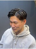ビジネスフォーマル ツーブロックショート 七三サイドパート