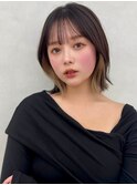 レイヤー/ネビージュ/韓国ヘア/イメチェン/縮毛矯正/新宿