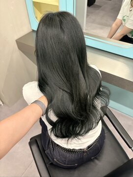 イオエ 西梅田(ioe) ブリーチなしカラー/髪質改善/ミルクティーベージュ/顔へア