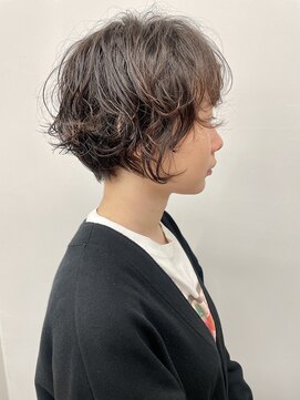 ラウンジ モリオ イケブクロ(Lounge MORIO Ikebukuro) ニュアンスパーマ/ショートパーマ/大人可愛い丸みショートパーマ