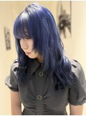 上尾/ダブルカラー/ブリーチ無し/白髪ぼかし/韓国
