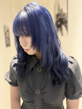 ラビスモア(Lovis moa) 上尾/ダブルカラー/ブリーチ無し/白髪ぼかし/韓国