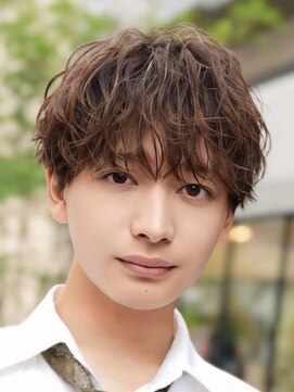 オーシャントーキョー 心斎橋(OCEAN TOKYO WEST) シャドウパーマシースルーラウンドマッシュ波巻きパーマウルフ