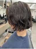 【中目黒】ミニボブパーマにオリーブベージュカラー♪