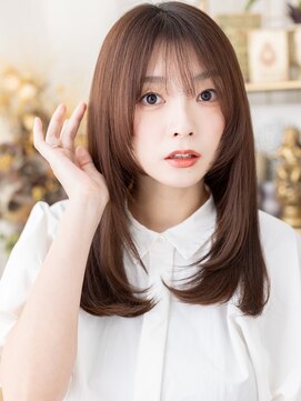 カバーヘアアンドスパ ブリス 浦和(COVER HAIR&SPA bliss) 姫カットレイヤー透けバングストレートロングa浦和20代30代40代!