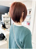 福山Caary30代40代人気小顔補正立体カット前下がりレイヤーボブ
