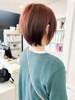 キャアリー(Caary)&nbsp;福山Caary30代40代人気小顔補正立体カット前下がりレイヤーボブ