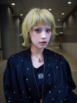 ギークス(GEEKS) 【GEEKS渋谷】レイヤーボブ/デザインカラー/ハイトーン/前髪あり