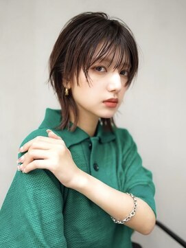 ギークス(GEEKS) 【GEEKS渋谷】冬カラー/伸ばしかけウルフ/20代30代/顔周りカット