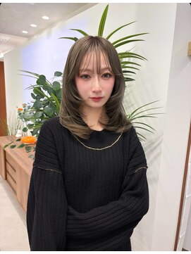 シェーン 仙台駅広瀬通店(schon) ブリーチありオリーブベージュ！