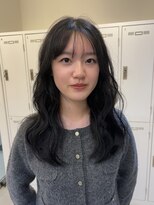 デュノヘアー 神戸三宮店(DUNO hair)&nbsp;ナチュラルブラック／ウェーブ巻き