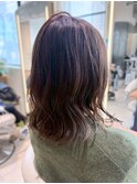 ミディアムレイヤーカットモカブラウン髪質改善◎20代～50代