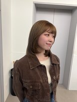 ローレンアオ(LOREN AO)&nbsp;イメチェン/ピンクベージュ/アンブレラカラー/前髪／栄矢場