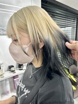 KILLA神戸三宮元町 ダブルカラー/ブリーチデザインカラー/ブリーチなしダブルカラー&nbsp;デザインカラー/ハイライト/ブリーチなしダブルカラー[神戸]