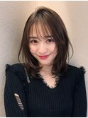 韓国ミディアムレイヤー巻ける縮毛矯正