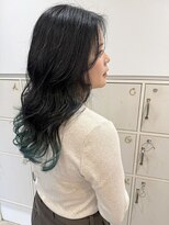 カシータヘアー(Casita hair) デザインカラー/裾カラー/グリーンアッシュ