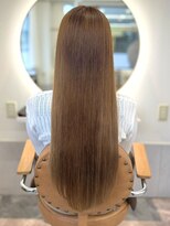 カノエ 福岡香椎店(canoe) 髪質改善 縮毛矯正 ロングヘア ストレート ベージュ 艶髪 20代