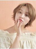 外ハネ×ラフミニマムボブ