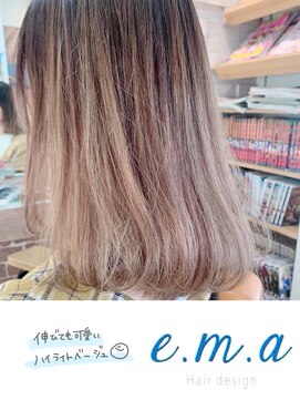 エマヘアデザイン(e.m.a Hair design) エアタッチベージュ