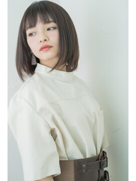 ロンプ(romp) 王道のストレートワンレンボブ×黒髪【romp】【romp藤巻】ii