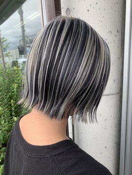 ルシードスタイルレーヴ(LUCIDO STYLE REVE) ぷつんボブ×アンブレラカラー