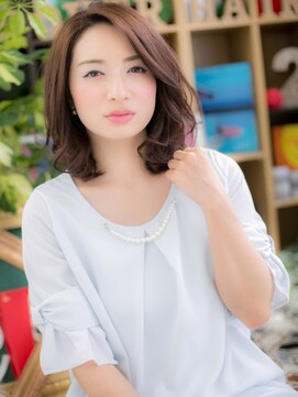 カバーヘア イヴ 戸頭店(COVER HAIR EVE) アシンメトリー大人かわいい黒髪グラボブc5戸頭20代30代40代