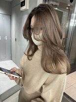 サイン 表参道(SIGN)&nbsp;★韓国イメチェンハッシュカット似合わせカットレッドブラウン