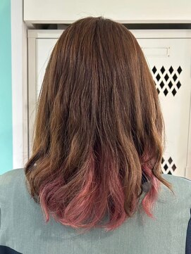 マティーナ ヘアー 池袋(Matina hair) 【インナーコーラルピンク】20代30代40代