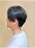 センターパート刈上げなし