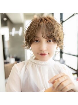 オースティン 調布アミックス(AUSTIN) 大人かわいい前髪セシルカットココアブラウンフリンジウェーブ