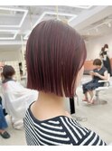 【TAKARA】今、おすすめ暖色切りっぱなしボブ