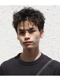 メンズカットパーマピンパーマスパイキーショート熊本下通