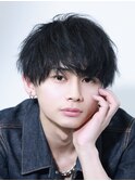 ラウンドマッシュ【ツーブロック刈り上げ】ダークアッシュ