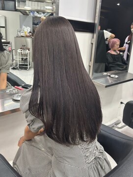 ベレーザシェルト(Beleza scelto) 11463黒髪グレージュ髪質改善アッシュブラック韓国ストレート